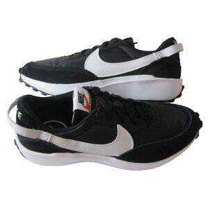 Nike Women's Waffle Debut Retro Running Shoes Black White Orange Sizes NIB